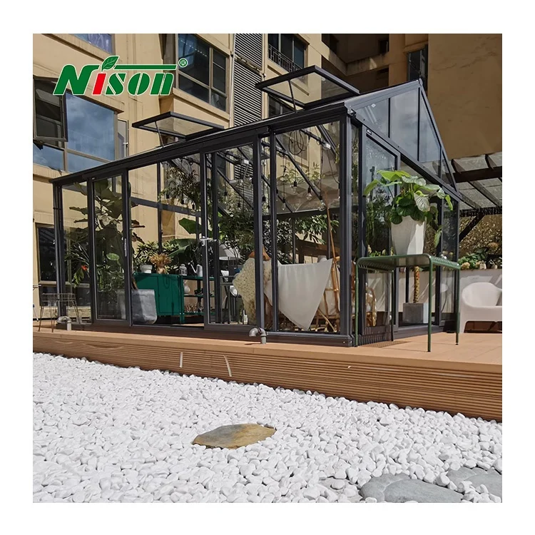 House Use Aluminium Conservatory Megasun Solarium Veranda Sunrooms Glass House
