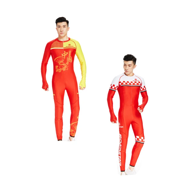 Custom sublimation ice short track speed skating cycling skin suit