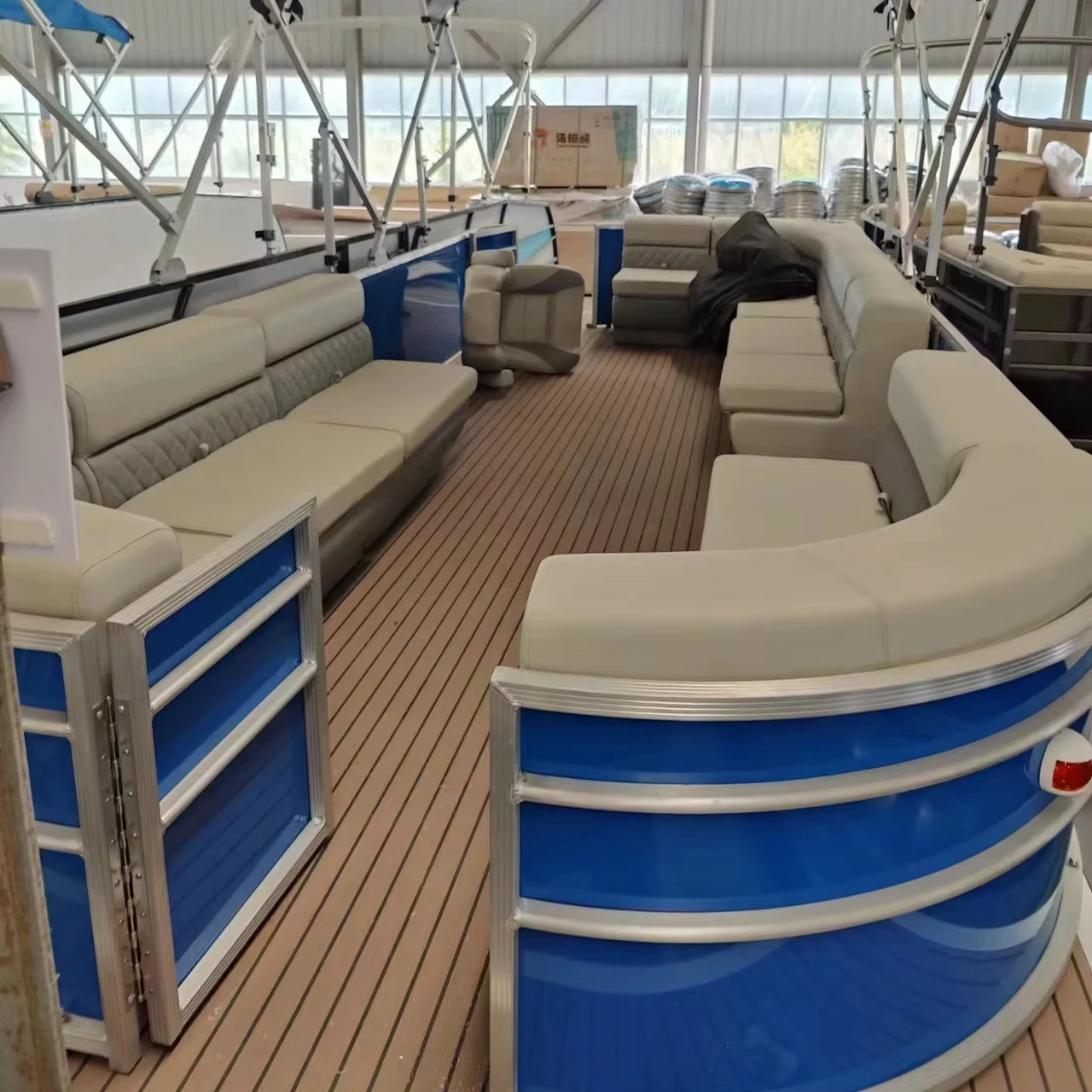 30ft 9m aluminum pontoon boats prices yacht pontoon fishing boat with outboard motor for party