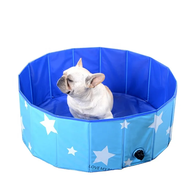 Wholesale folding dog bath tub swimming pool outdoor pvc portable pet dog pool