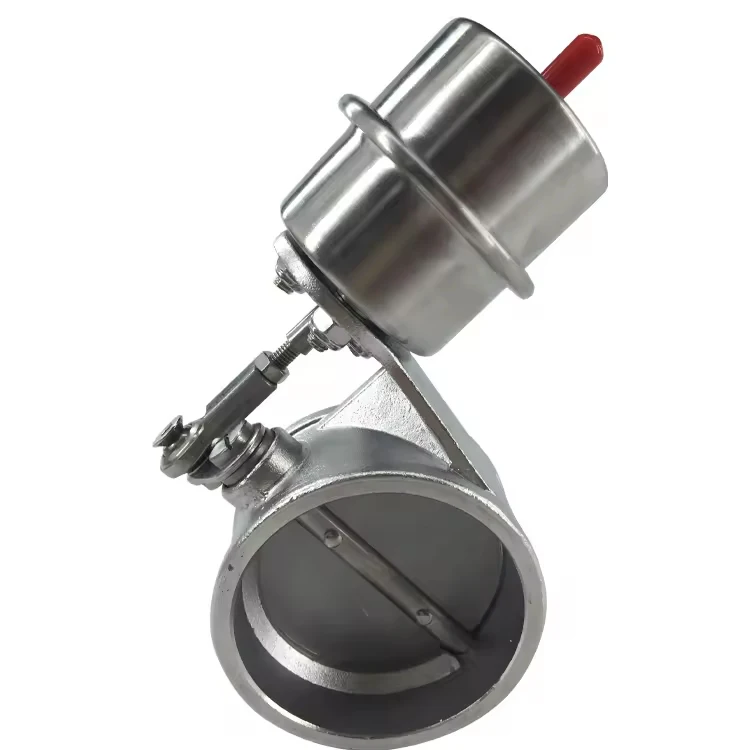 51mm Closed Stainless Steel Exhaust Control Valve Group Vacuum Actuator Cuts Off Negative Pressure Discharge