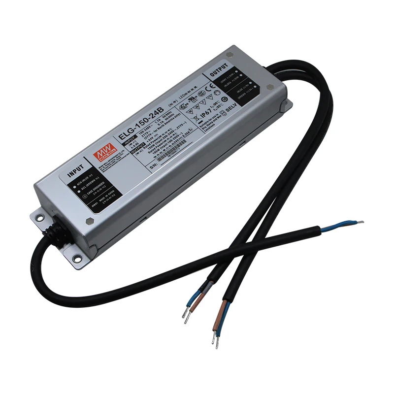 Светодиодный драйвер Meanwell ELG-150-24B-3Y 150 Вт светодиодный 3 в 1 с регулировкой яркости и постоянным напряжением тонкий водонепроницаемый источник