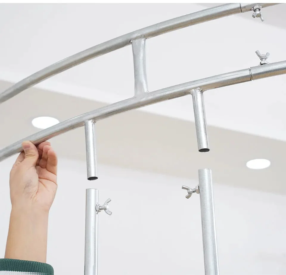 Galvanised Iron Cylindrical Flower Stand Flower Arch Artificial Flower Frame Stable Shelf For Wedding Background Decor A5777