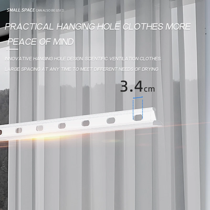 Balcony Ceiling electric clothes drying rack aluminium  automatic  lifting intelligent electric drying rack