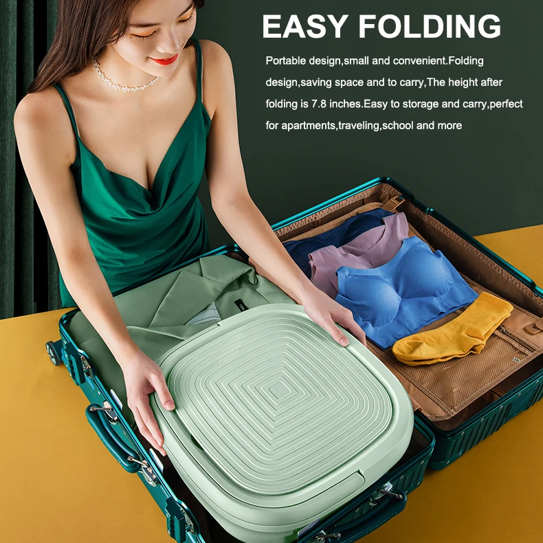 Dormitory portable elution integrated fully semi-automatic dedicated mini electric washing machine