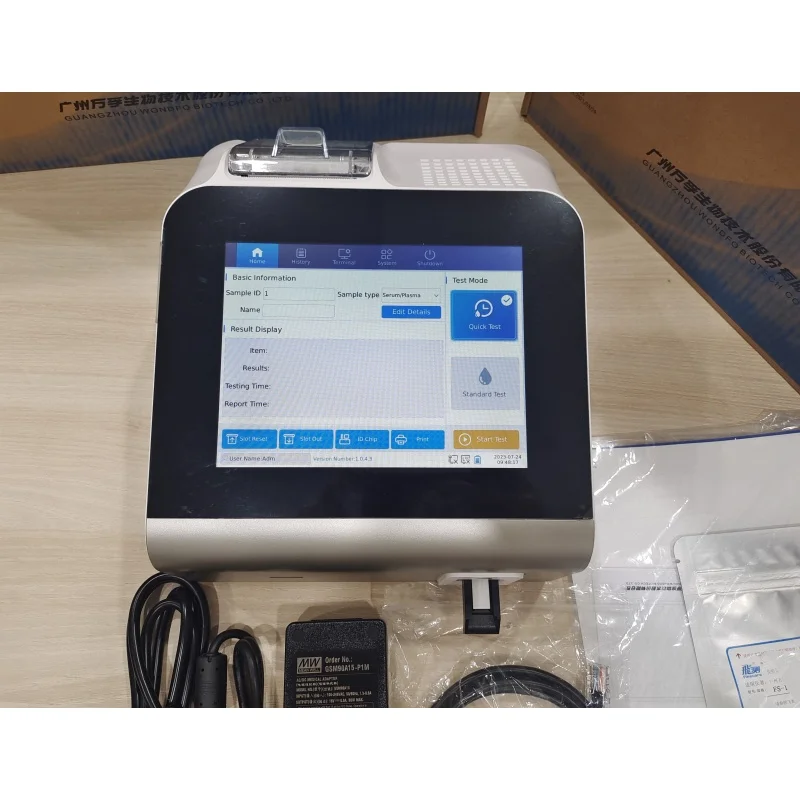FS114 Touch Screen Wondfo Human Progesterone Analyzer Hormones Analyzer Immunofluorescence Detector