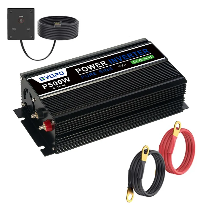 Gyopo 500va ups power inverter home 12v220v battery charger 20A 30A and built in transfer switch
