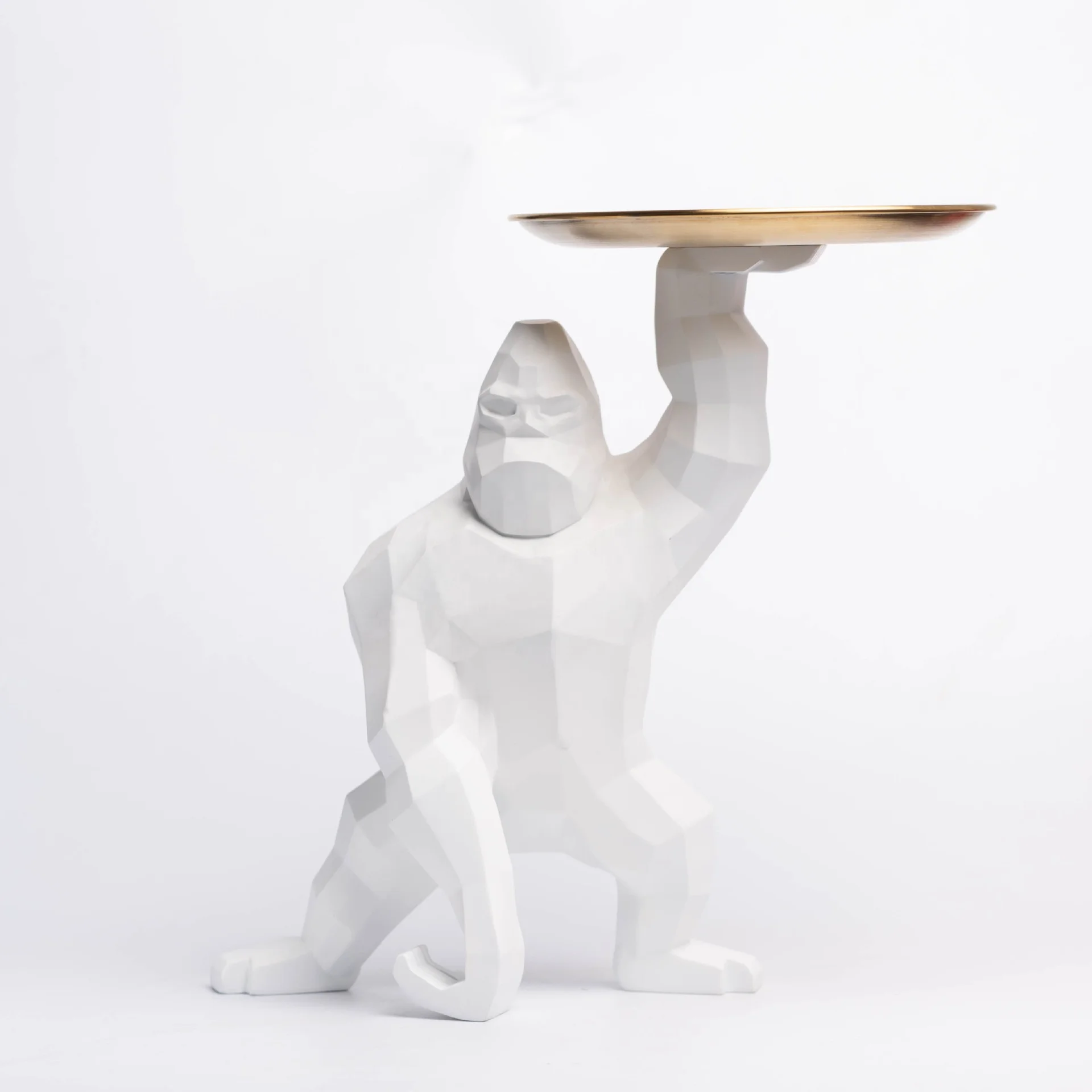 King Kong Gorilla Animal Decoration Resin Crafts Modern Simple Creative Home Decoration Storage Tray