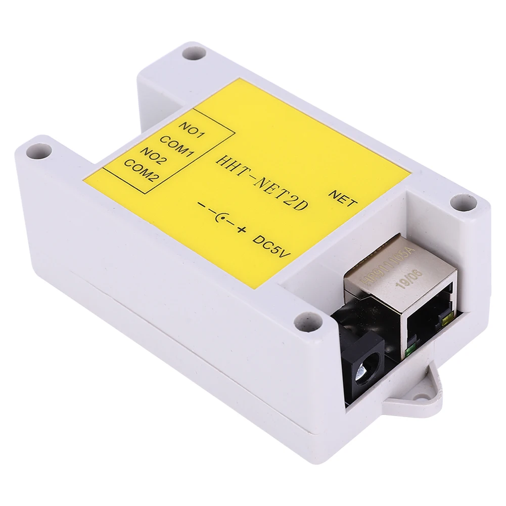  HHT-NET2D 2 канала DC5V Промышленный Ethernet IP сетевой релейный модуль пульт дистанционного управления устройство для RS485