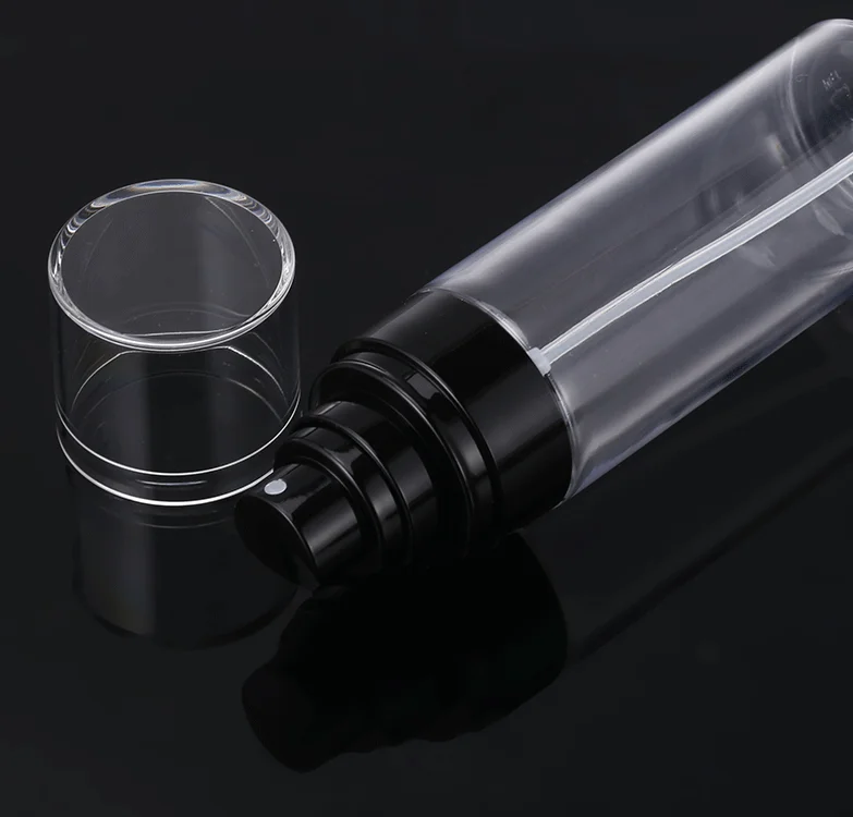 High grade fine fog pet transparent plastic Cosmetic package 50ml  80ml 100ml 120ml spray bottle factory