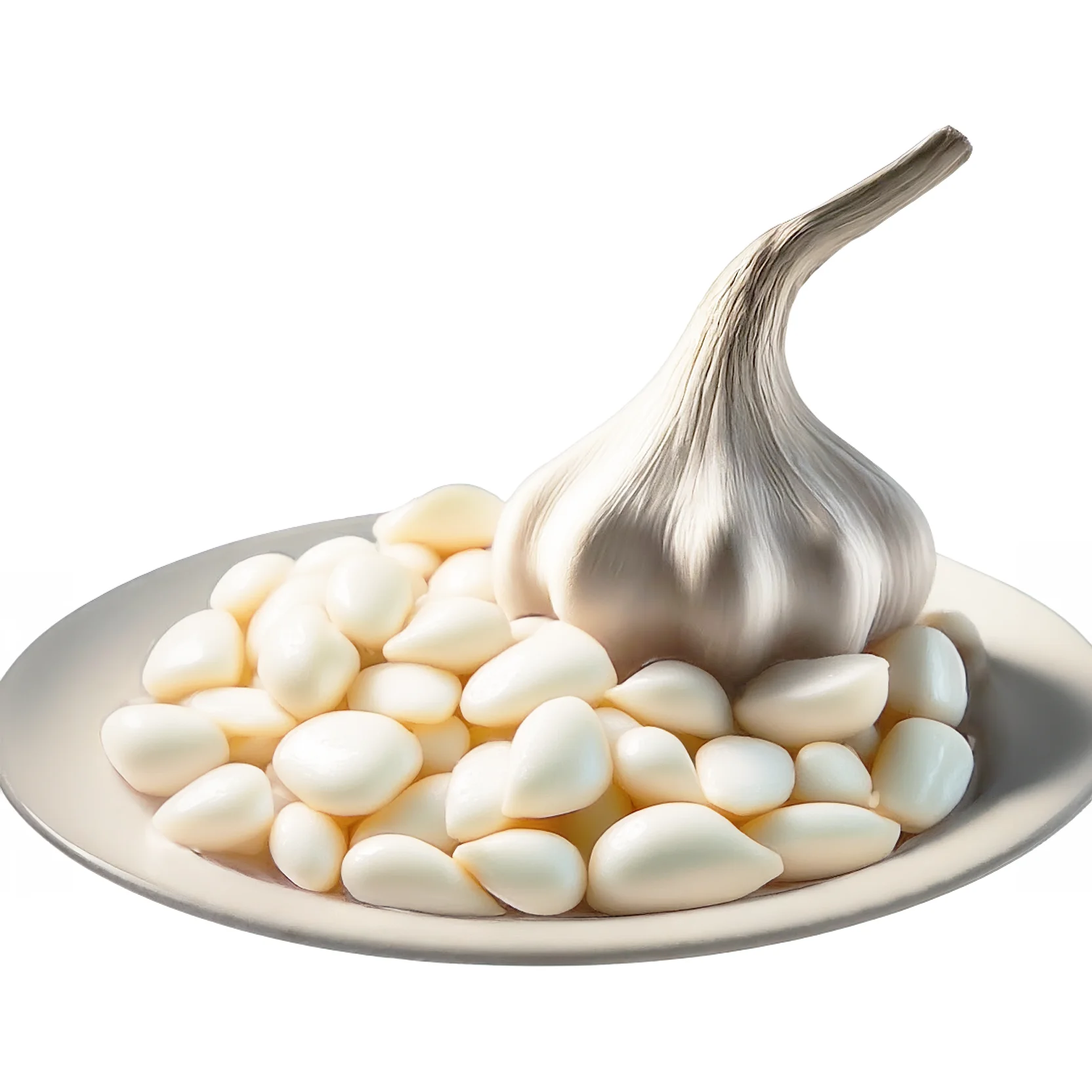 Frozen Premium Whole and Peeled Garlic Clove Freshly Blanched and Certified Halal Chip Pattern Processed