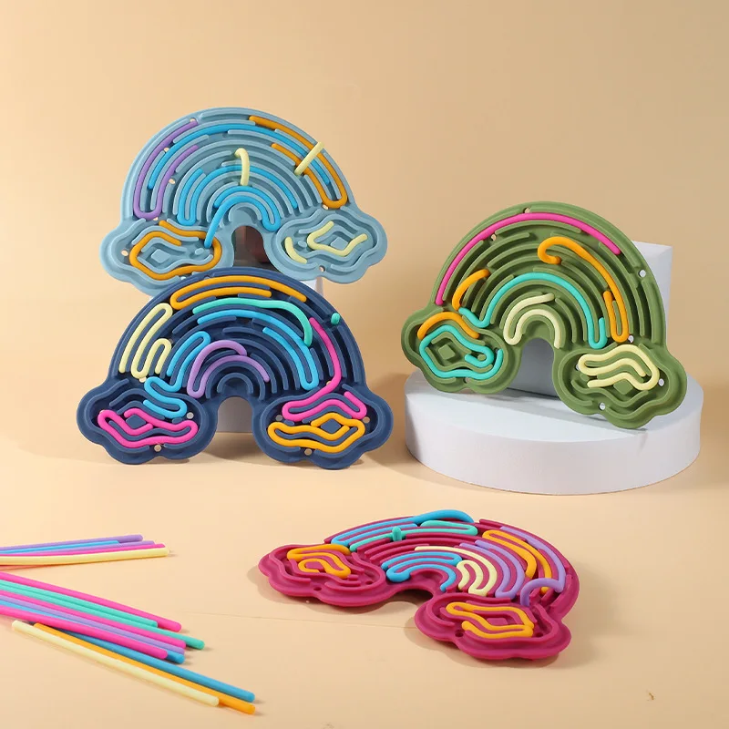 Силиконовая Радужная игрушка для снятия стресса