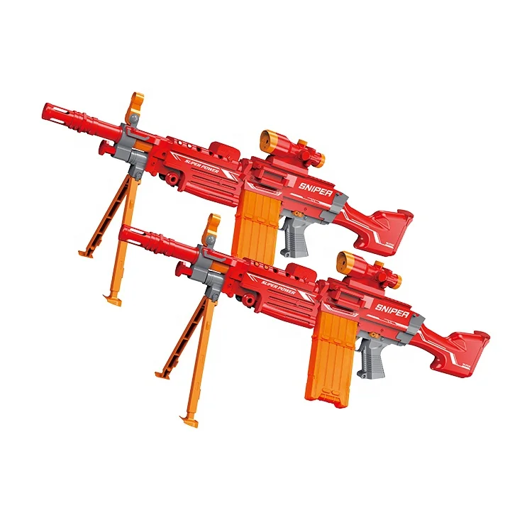 Electric Soft Bullet Gun Shooting Game With Round Foam Soft Bullets Kids Shooting Games