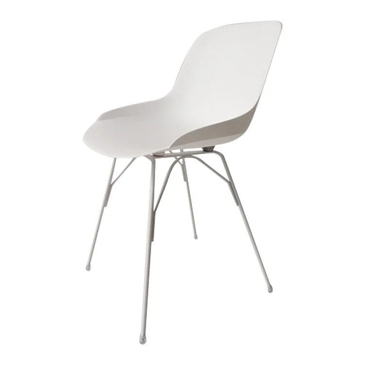 
Italy Design Plastic Home Furniture living room chairs with Metal Leg Dining Room Set 