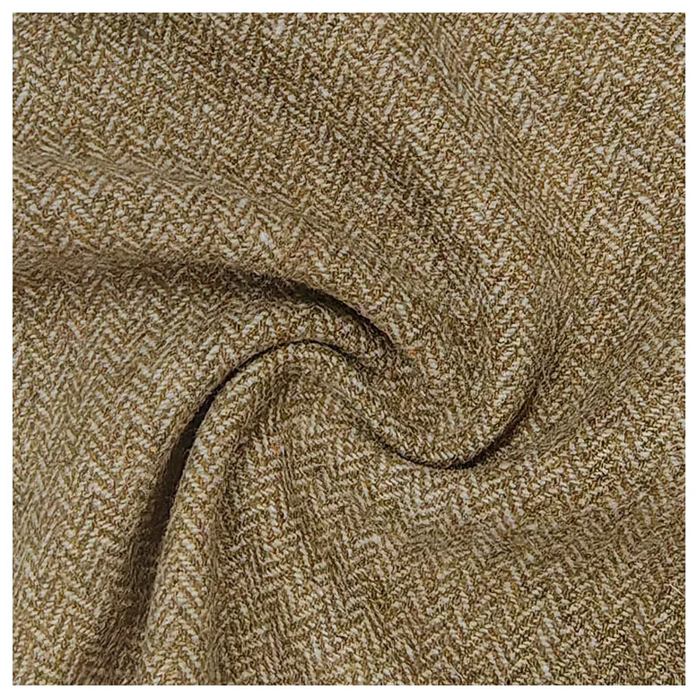 Ultra stylish herringbone wool/polyester textile wool coat fabric for pant men suit