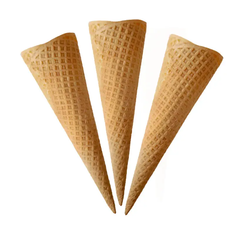 200 large sized DIY food wholesale snacks biscuit snack accessories flat mouth ice cream crispy egg cones ice cream cones