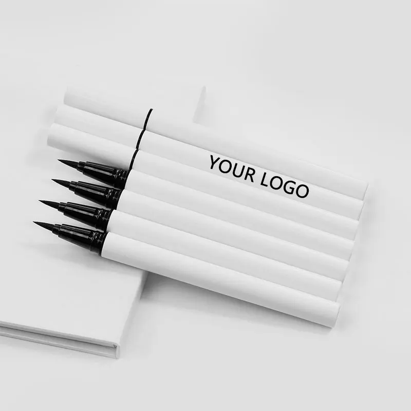 Waterproof Long Lasting Private Label Luxury White Pen Vegan Black Eyeliner Pencil