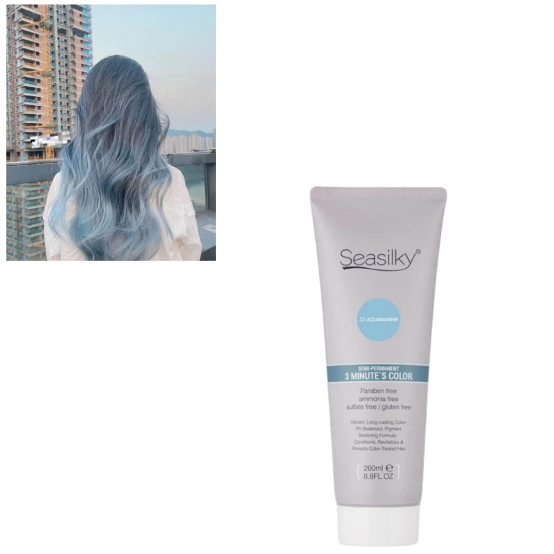 Semi-Permanent Hair Color Dye Deep Conditioning Base Gentle Nourishing Pigments 260ml