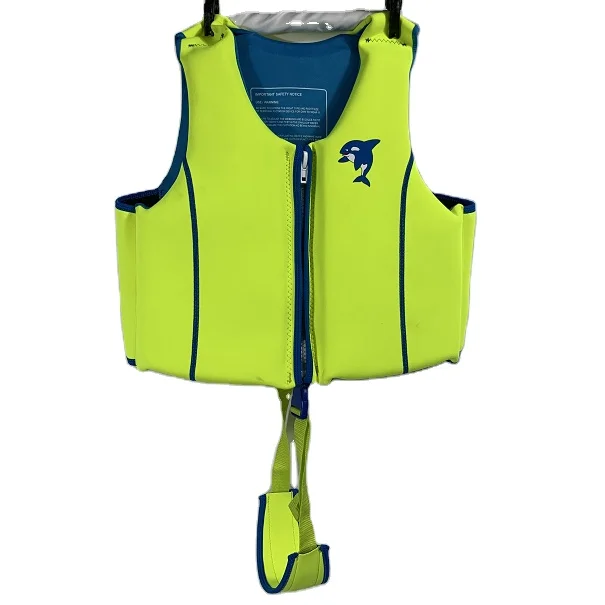 Детский морской каяк флуоресцентный зеленый неопреновый легкий плавающий жилет спасательный PFD детские спасательные жилеты