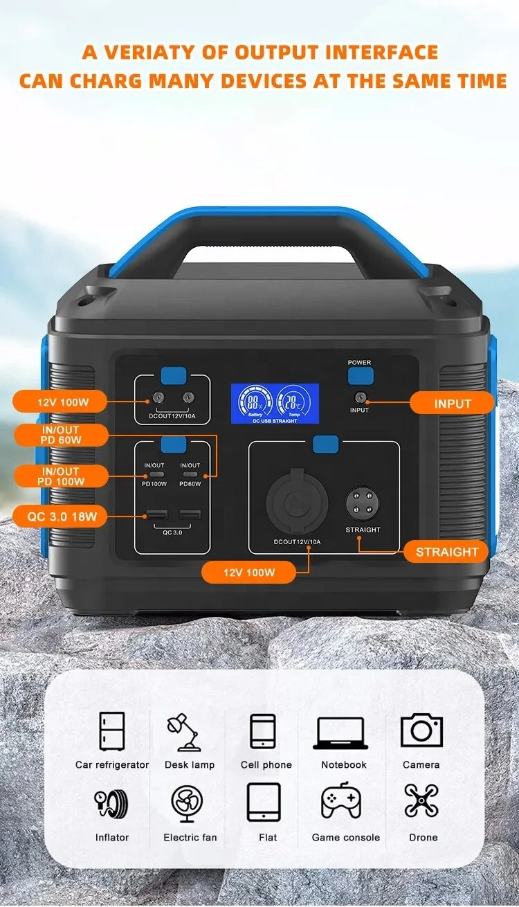 2023 hot sale fast charging outdoor power bank 50000mah portable