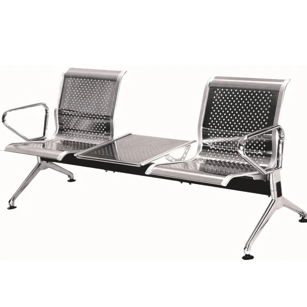 
High Quality Two Seats Waiting Side For Airport Public Chair With Table 