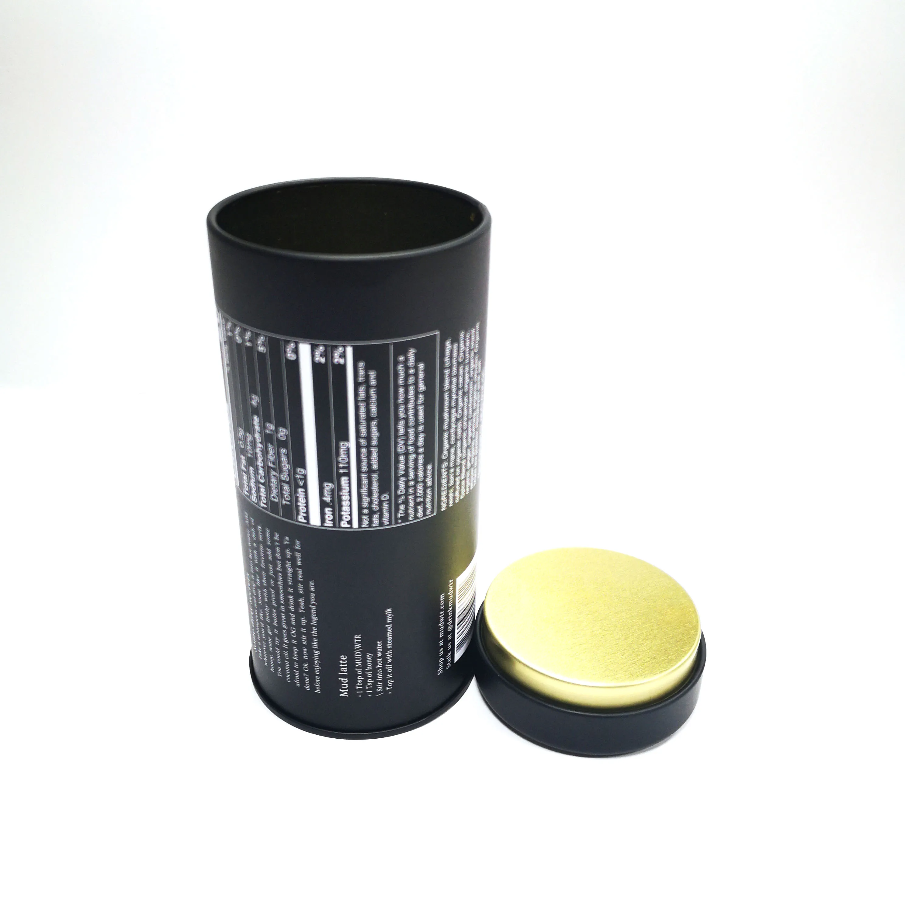 Hot selling  luxury food grade coffee bean tin box coffee tea tins seal round coffee can tin