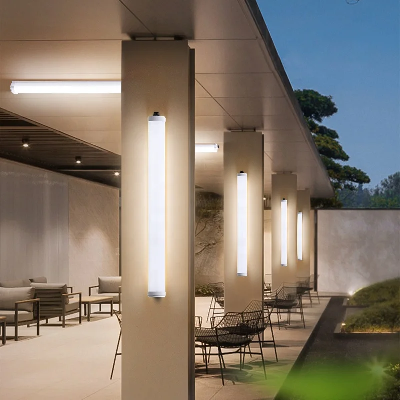 New Design Solar Tube Light with USB Led Linear Lighting Rechargeable for Patio Fluorescent Lamp Outdoor