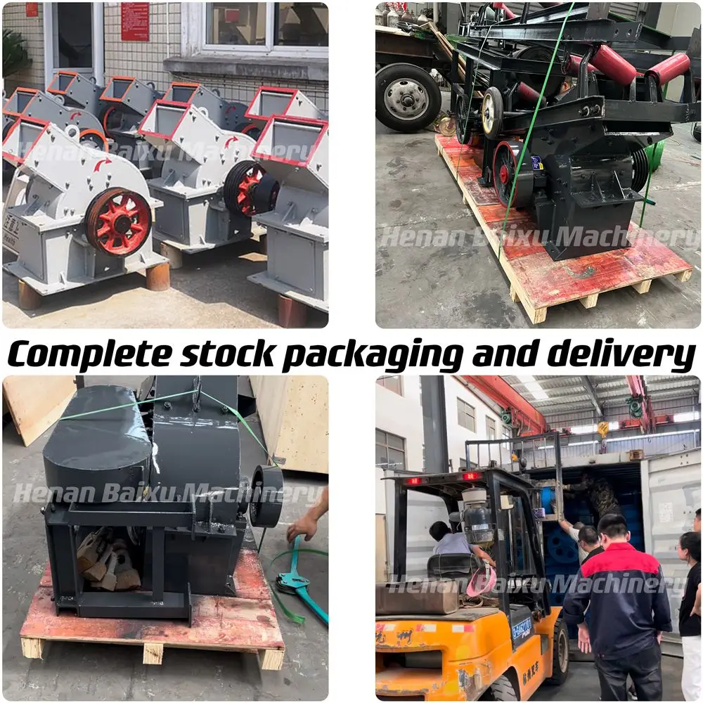 wholesale price small portable mobile hammer mill crusher stone crusher with conveyor belt