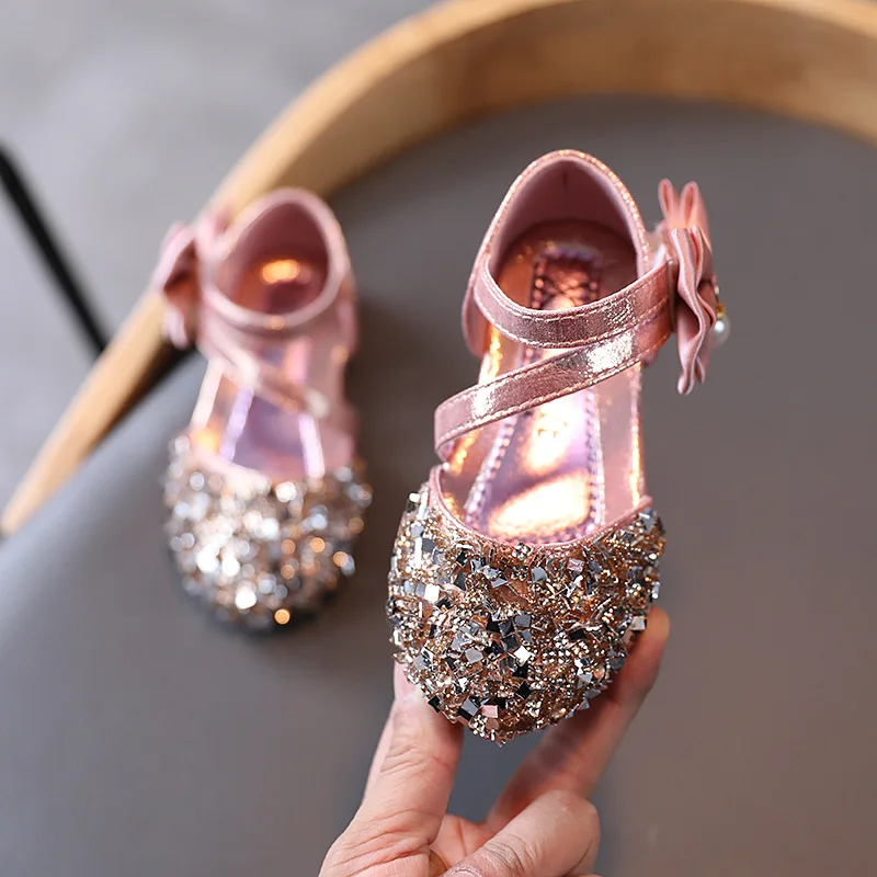 Hot Styles Kids Boutique Dress Dancing Princess Shoes Girl sweet Wedding Party Flat Dress Shoes