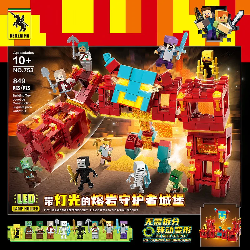 858 pcs build bricks pay set featuring classic bricks figures and game accessories model blocks video game building blocks toys