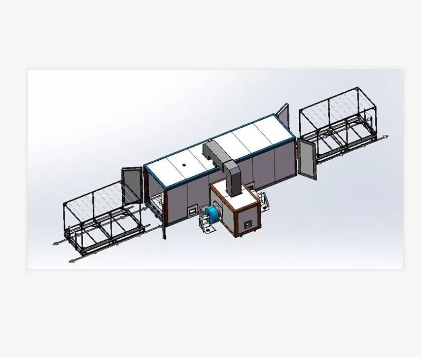 Мостовой конвейер электростатический туннель электрическая Порошковая печь для отверждения алюминиевого сплава