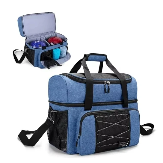 Hot Selling Custom Lightweight Bowling Sports Bag Spacious Bowling Accessories Sack Durable Bowling Gear Bag for 2 Balls