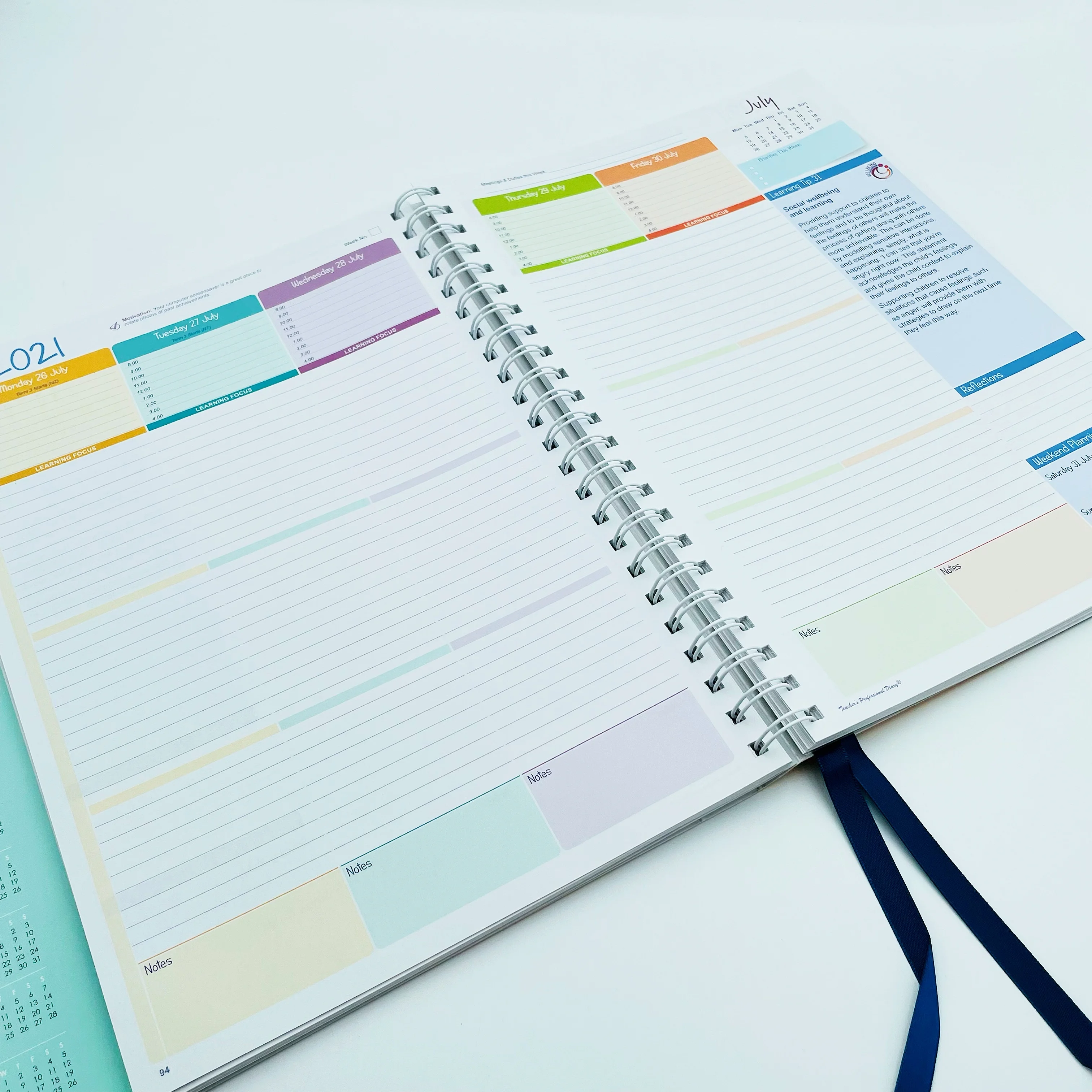 Hot Sale Undate Daily Weekly Monthly Planner Diary Diet Workout Log Gym Exercise Book Fitness Journal Self Care Notebooks