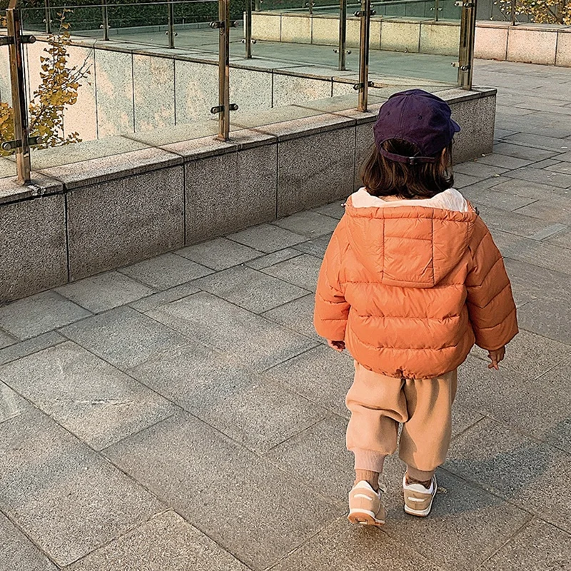 custom  Cross-border direct supply korean style kids clothing girls jacket winter down coat