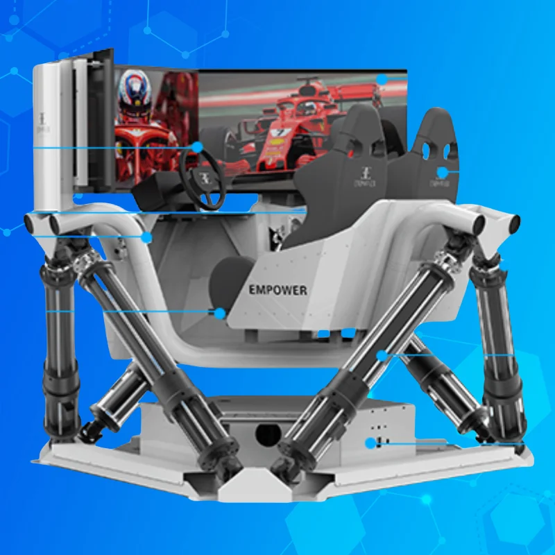 Six axis racing car Vr Racing Simulator Supplier 3 Screens Motion Simulator Vr Car Simulator arcade Games
