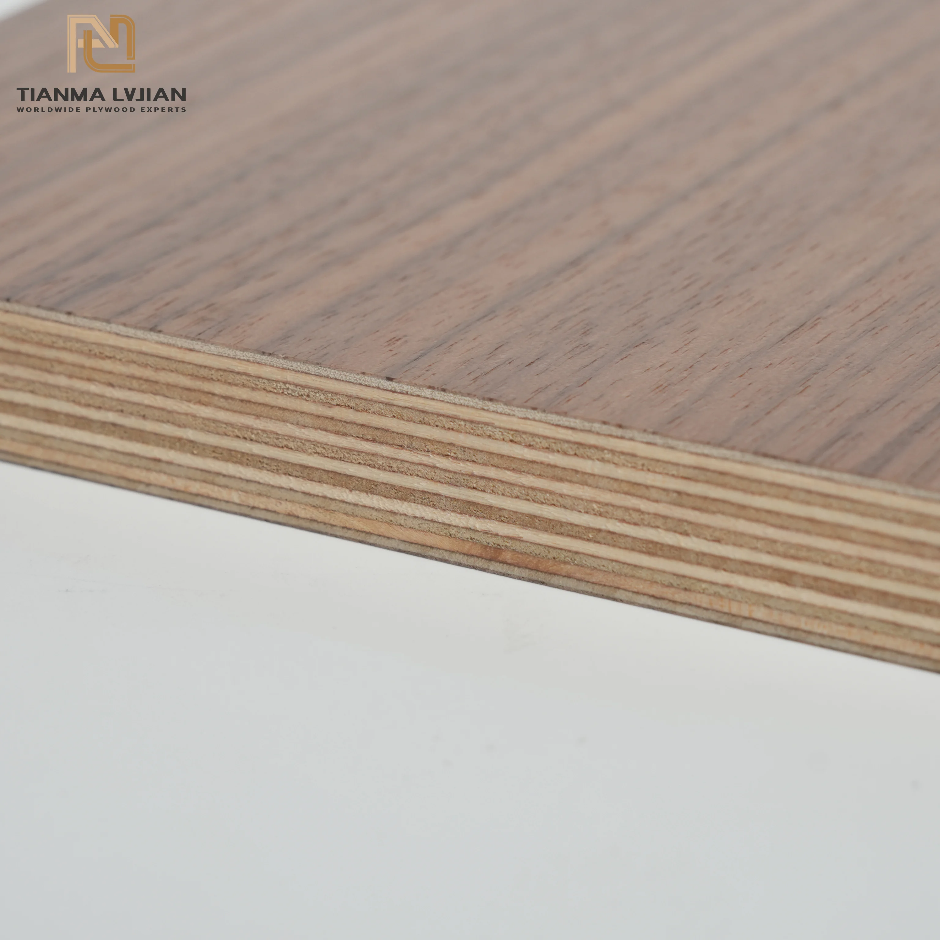 High-end Full Birch Plywood with 3mm Film Faced Solid Oak Veneer Board Furniture Floor Panels