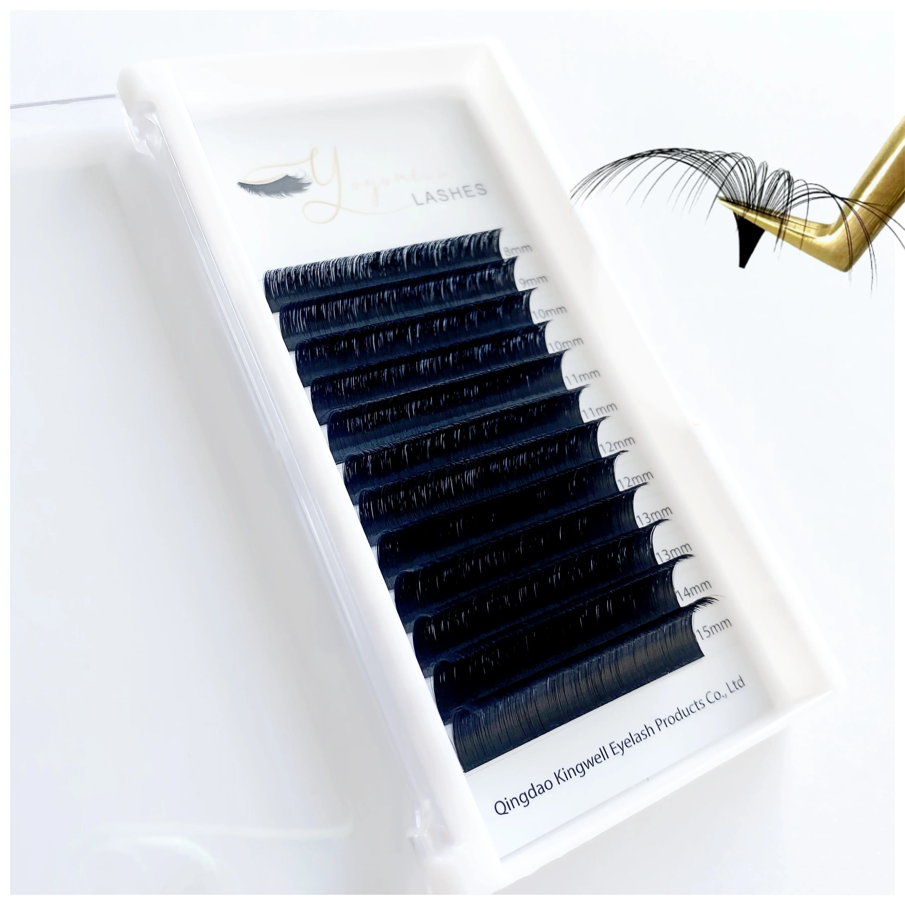 Easy Fan Lashes Extension DIY Russia Volume Faux Mink 1 Second Blooming Eyelash Extensions Dense Auto Fan Makeup Lashes