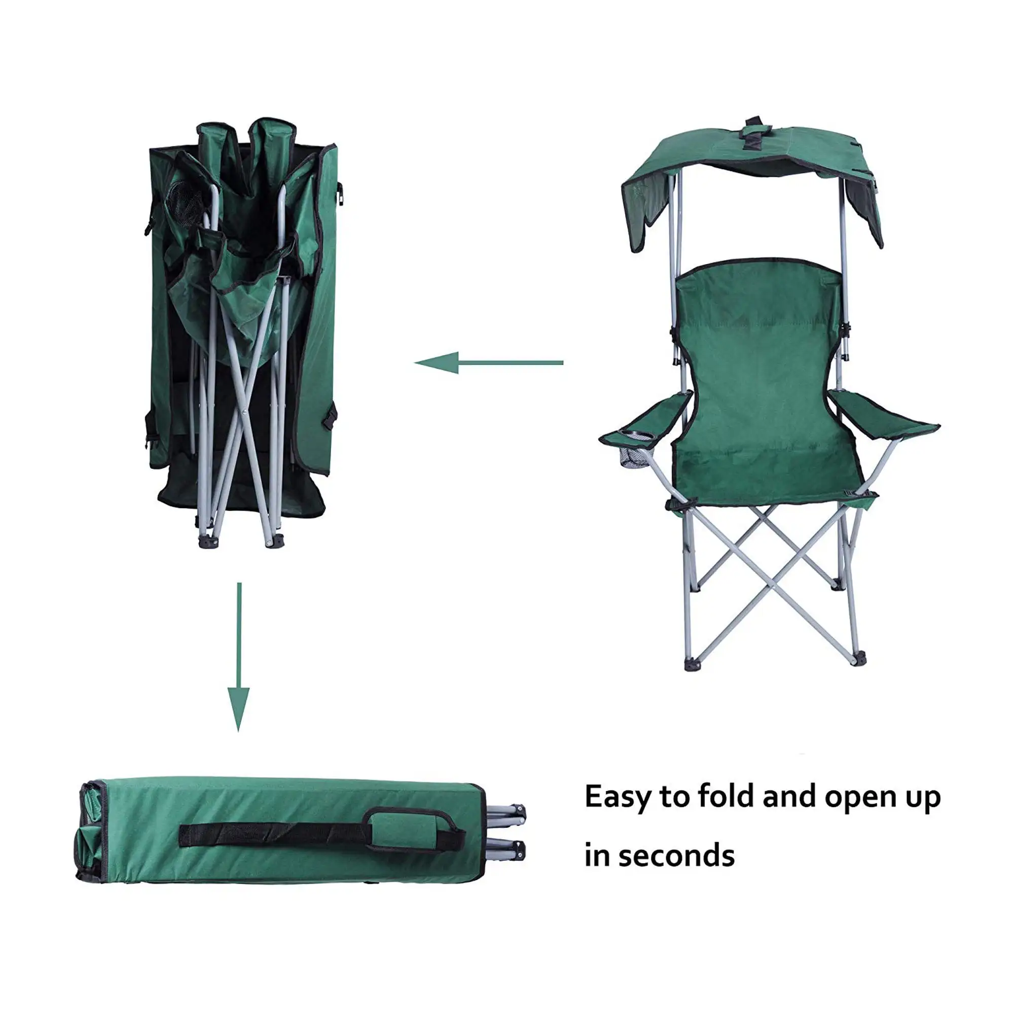 manufacturer outdoor camp heavy duty  camping chair fishing custom portable folding camping chair foldable wholesale with canopy