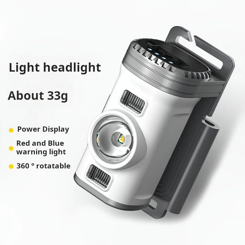 Hot Sale ABS Sensor LED Headlight New Style Rechargeable Type C for Outdoor Camping Fishing Running with Battery Power Source