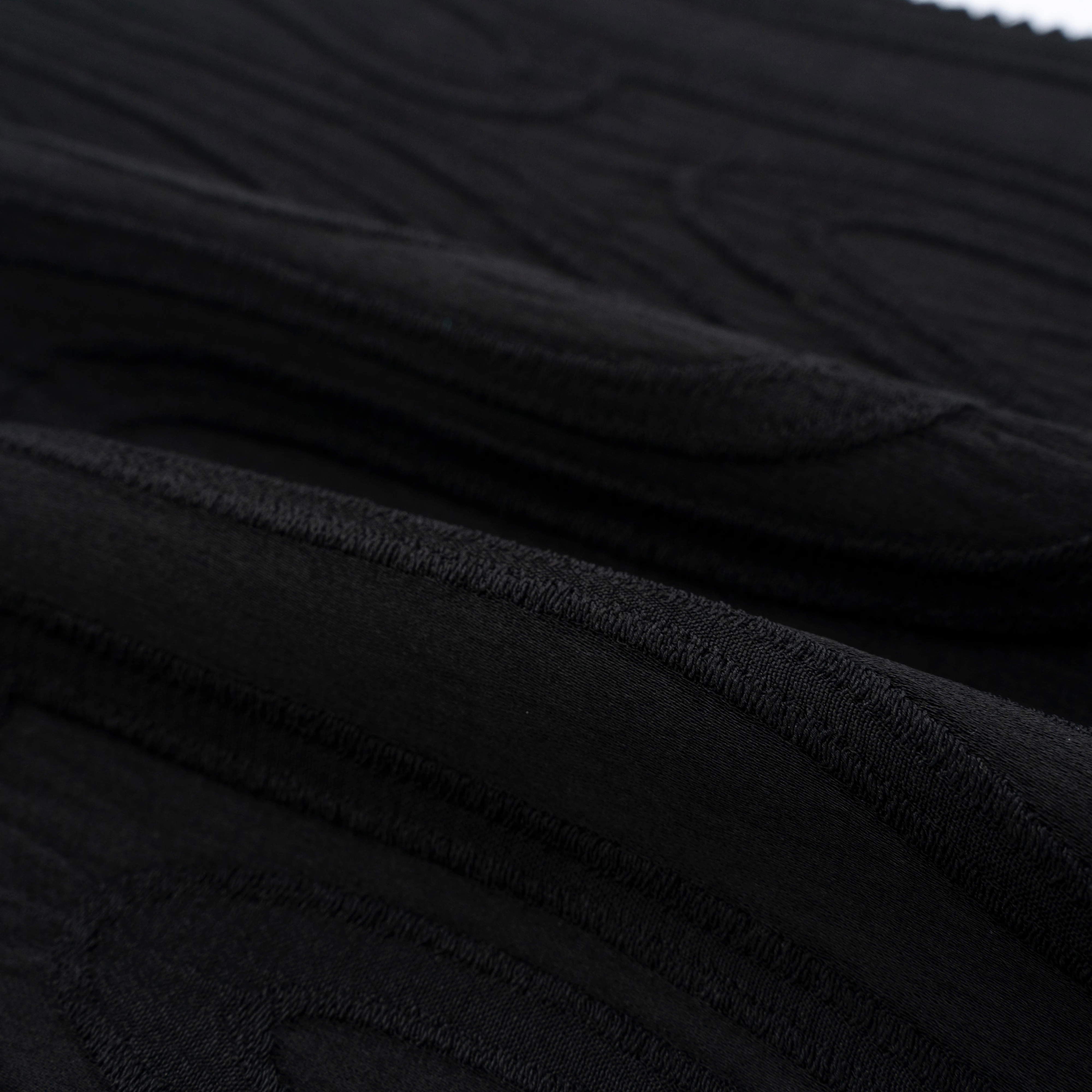 Fashionable Polyester Jacquard Material Formal Black Internt Abaya Fabric Pakistan