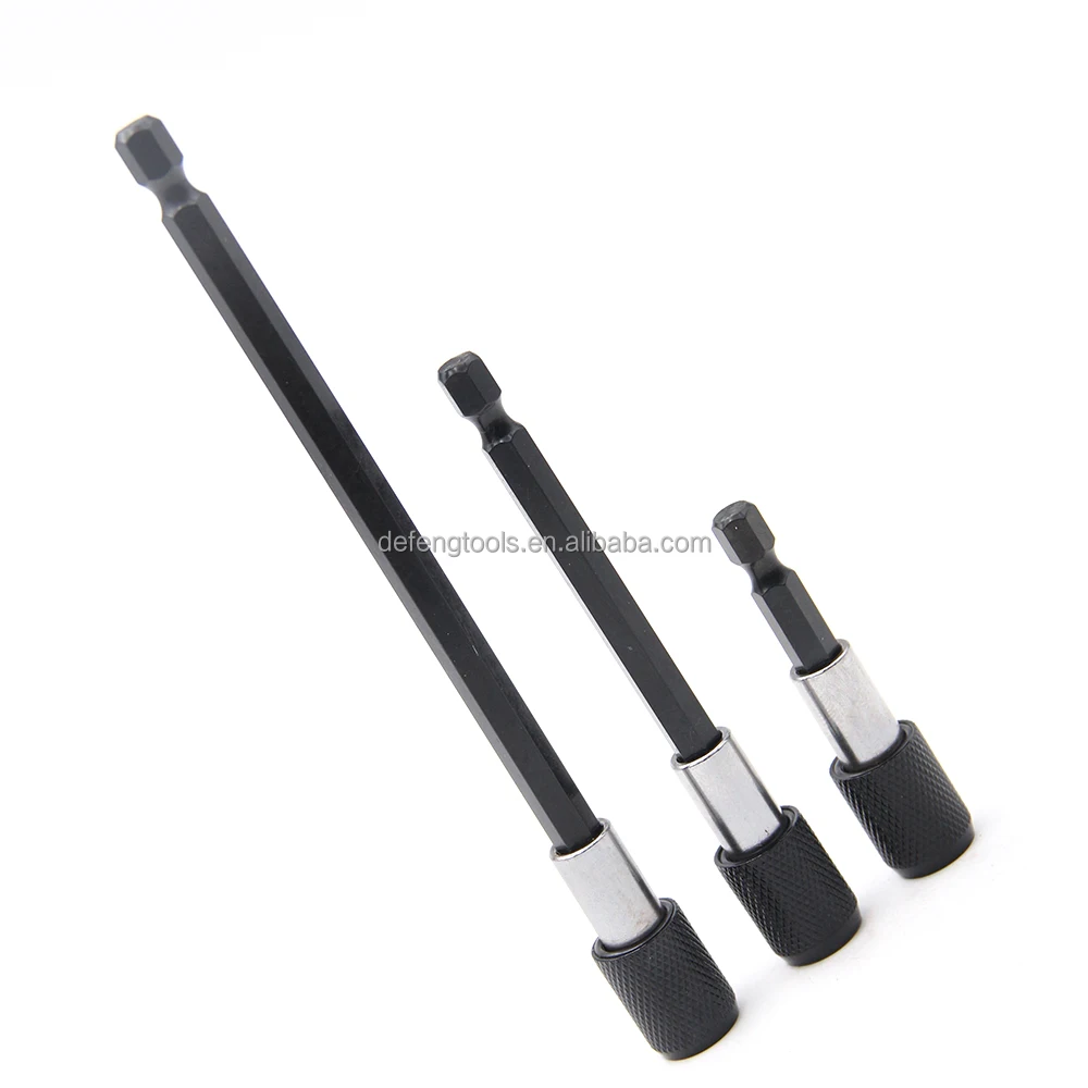 60-150mm Hexagonal quick release self-locking extension rod electric drill driver quick adapter bit Holder tool set