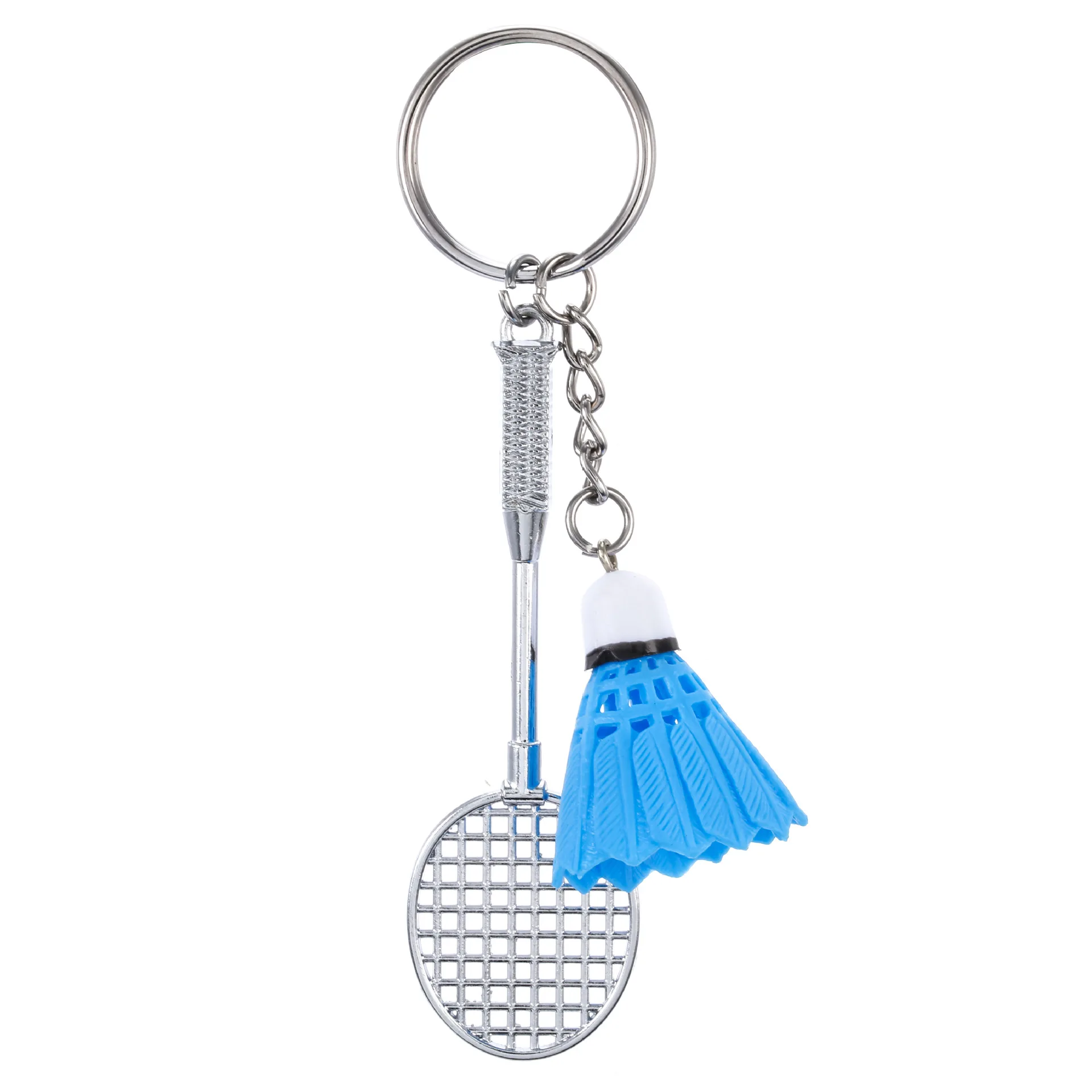 Cheap Badminton Keychain Student Bag Pendant Sporting Goods Mini Badminton Racket Set Promotion Badminton Keychain