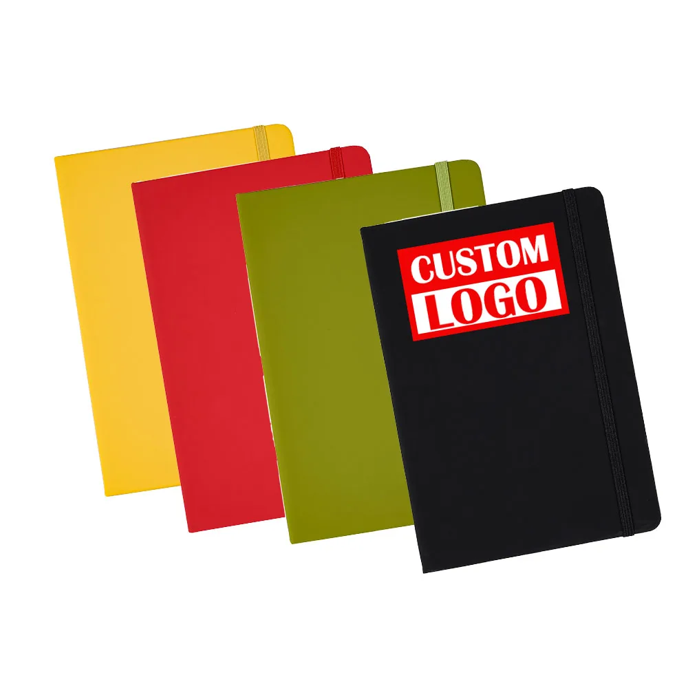 Custom A5 Daily Diary Journal Notebook Loose-leaf Spiral Binding PP Paper Cover R PU Leather Printing Academic Planner Notepad