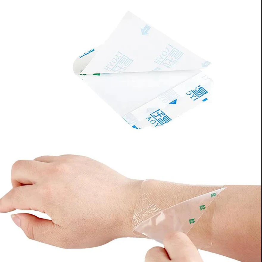 6*7 см медицинская дышащая водонепроницаемая клейкая повязка для фиксации катетера iv прозрачная повязка для канулы IV