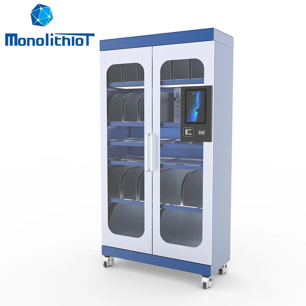 MonolithIoT Self service file documents archive Storage Management Scan Code ID Login Swipe Electronic Weighing Smart Cabinet