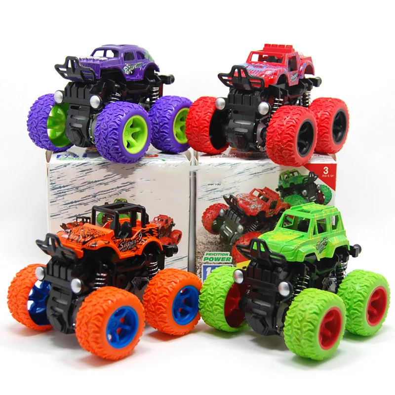 New Mini Inertial off-Road car toy Four Wheel Drive Plastic Children toy truck For Kids Gifts Friction Toy Vehicles
