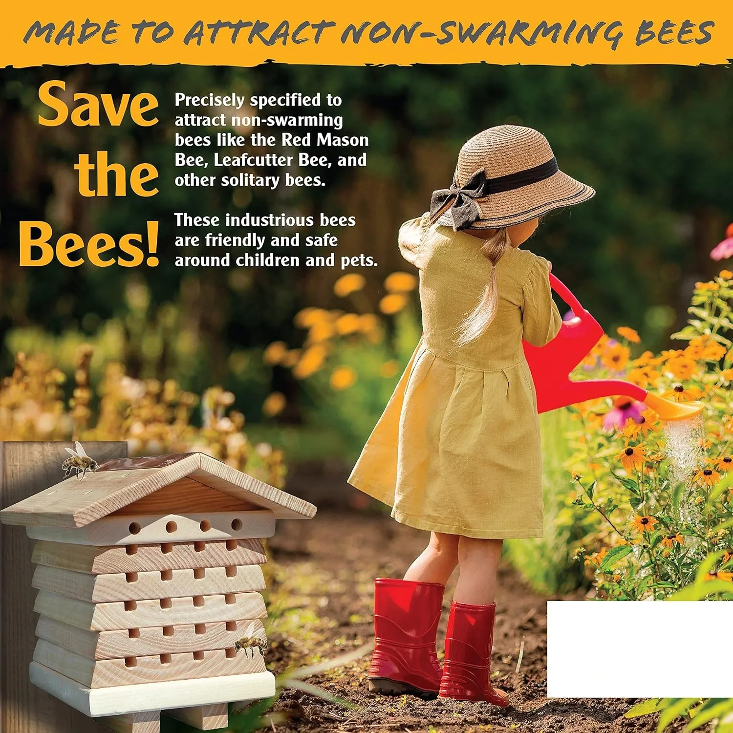 Hot Sale Interactive Wooden Bee House Pollinator Bee Management System Wooden Insect Hotel Hive Bee Boxes
