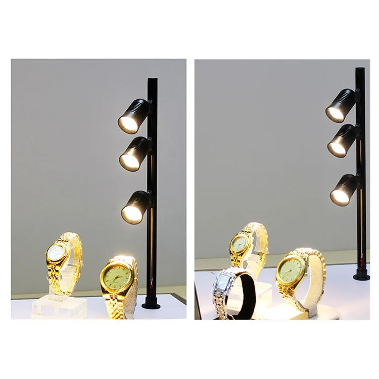 3W Black Customized Jewelry Showcase Light LED Cabinet Display Counter Lamp