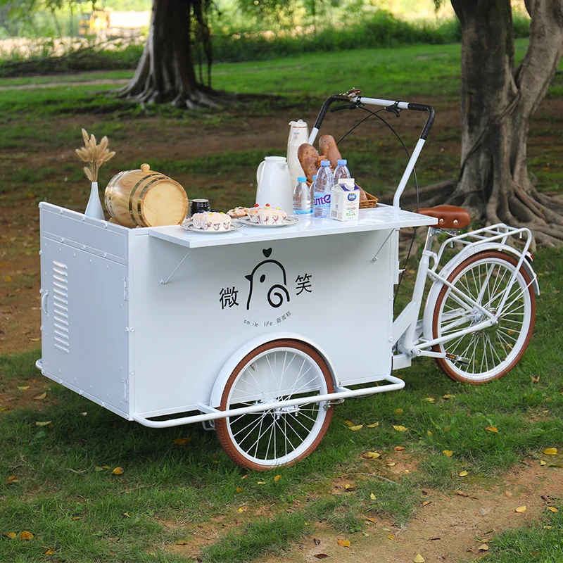 New Style Outdoor Mobile Food Car/Coffee Bike/Bbq Food Tricycles Cart For Sale
