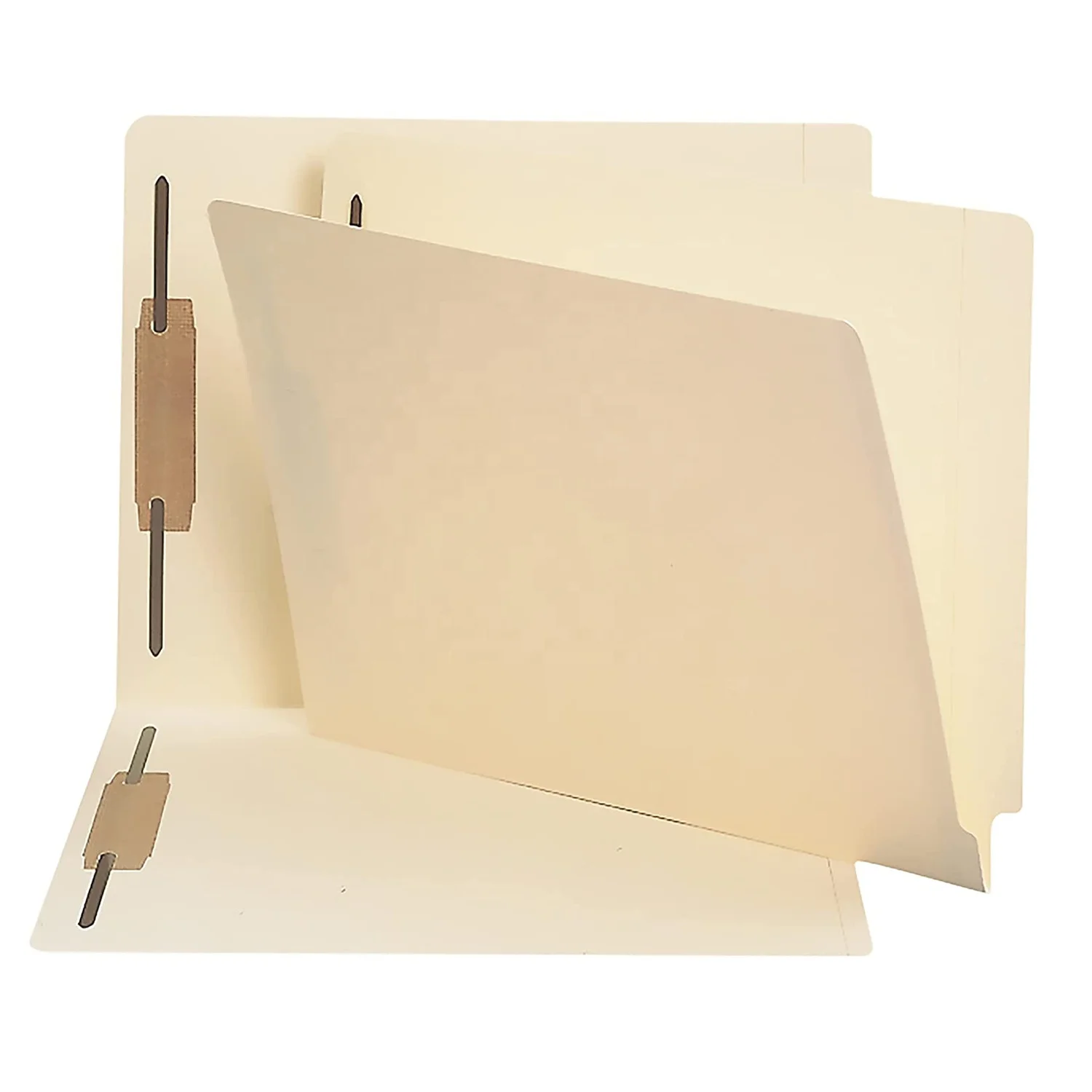 100 per Box Letter Size Manila 2 Fasteners Shelf-Master Reinforced Straight-Cut Tab End Tab Fastener File Folder